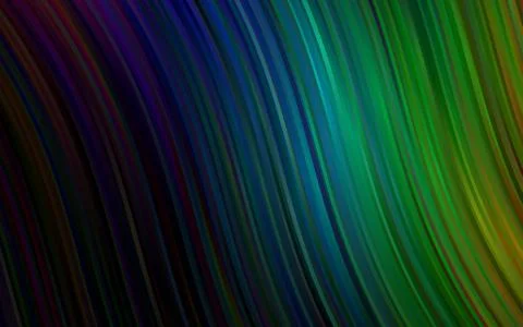 Dark Multicolor, Rainbow vector pattern with liquid shapes. 스톡 일러스트