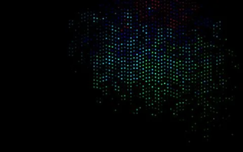 Dark Multicolor, Rainbow vector pattern with spheres. Stock Illustration