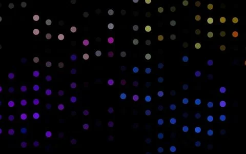 Dark Multicolor, Rainbow vector pattern with spheres. Stock Illustration