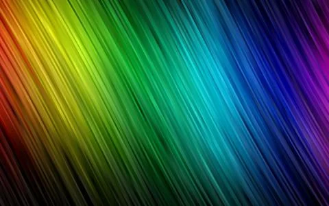 Dark Multicolor, Rainbow vector pattern with lamp shapes. Stock Illustration