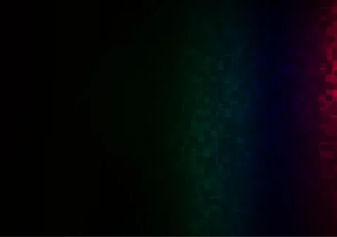 Dark Multicolor, Rainbow vector pattern in square style. Illustrazione stock