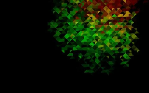 Dark Multicolor, Rainbow vector pattern in polygonal style. Stockillustratie