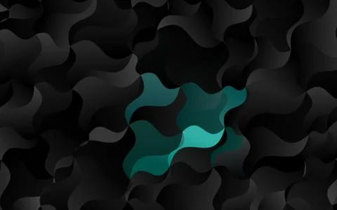 Dark Multicolor, Rainbow vector pattern with liquid shapes. 스톡 일러스트