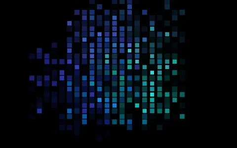 Dark Multicolor, Rainbow vector pattern in square style. Illustrazione stock