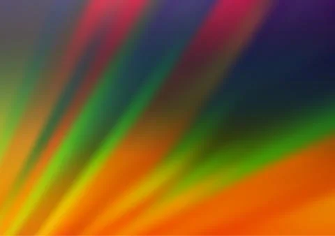 Dark Multicolor, Rainbow vector pattern with narrow lines. Stock Illustration