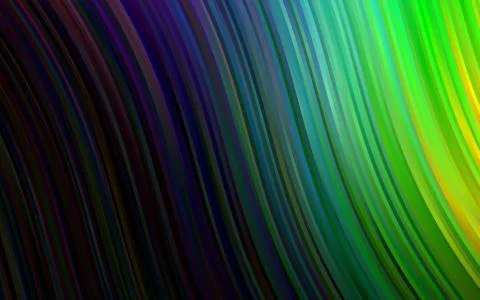 Dark Multicolor, Rainbow vector pattern with bubble shapes. イラスト素材