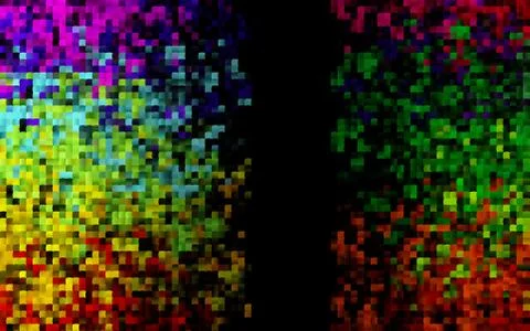 Dark Multicolor, Rainbow vector pattern in square style. イラスト素材