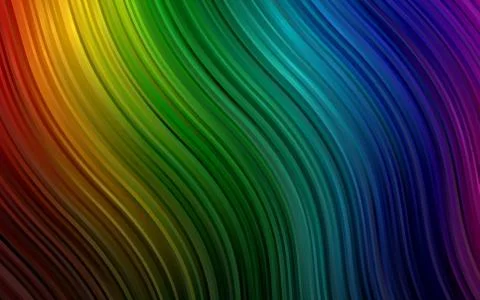 Dark Multicolor, Rainbow vector pattern with bubble shapes. Stockillustratie