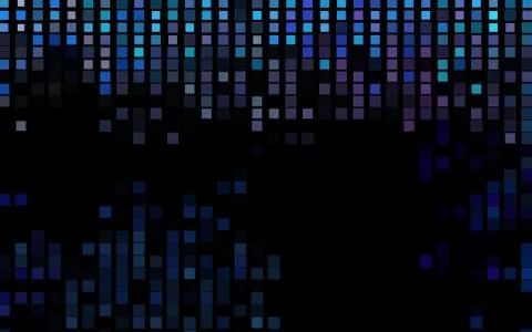 Dark Multicolor, Rainbow vector pattern in square style. Stock Illustration