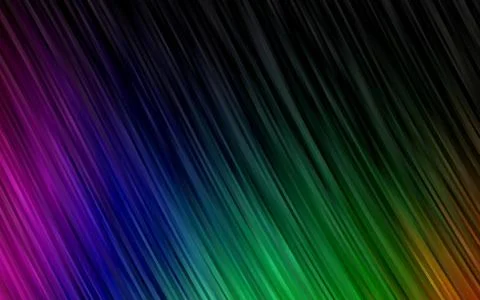 Dark Multicolor, Rainbow vector pattern with liquid shapes. Stock Illustration