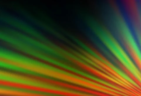 Dark Multicolor, Rainbow vector pattern with narrow lines. 스톡 일러스트