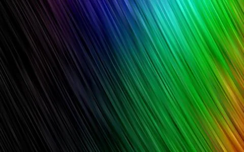 Dark Multicolor, Rainbow vector pattern with curved circles. Stock Illustration