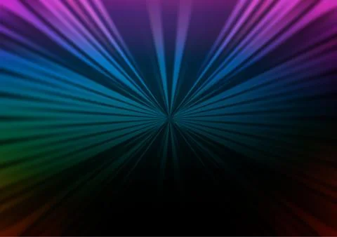 Dark Multicolor, Rainbow vector pattern with narrow lines. 스톡 일러스트