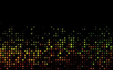 Dark Multicolor, Rainbow vector pattern with spheres. Stock Illustration
