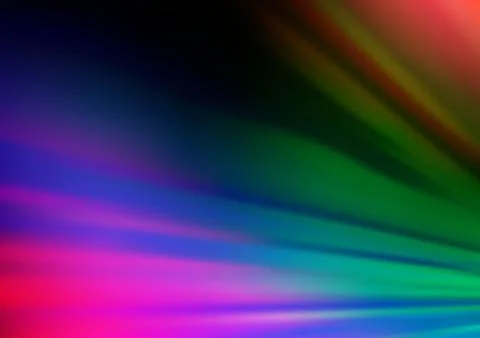 Dark Multicolor, Rainbow vector pattern with narrow lines. Stockillustratie