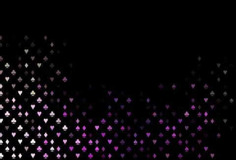 Dark Multicolor, Rainbow vector pattern with symbol of cards. イラスト素材