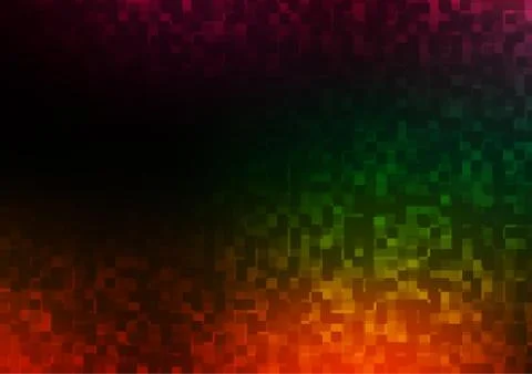 Dark Multicolor, Rainbow vector pattern in square style. イラスト素材