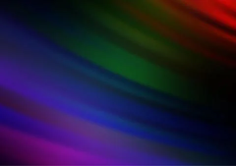 Dark Multicolor, Rainbow vector pattern with narrow lines. イラスト素材