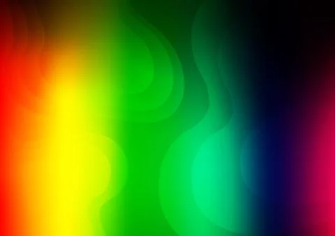 Dark Multicolor, Rainbow vector pattern with bubble shapes. Stockillustratie