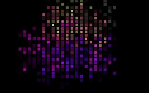 Dark Multicolor, Rainbow vector pattern in square style. Illustrazione stock