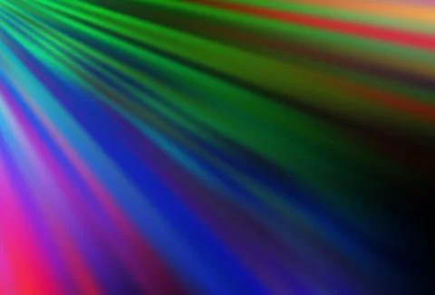 Dark Multicolor, Rainbow vector pattern with narrow lines. Stock Illustration