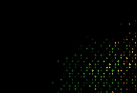 Dark Multicolor, Rainbow vector pattern with symbol of cards. イラスト素材