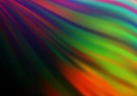 Dark Multicolor, Rainbow vector pattern with liquid shapes. イラスト素材