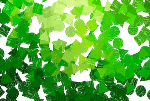 Dark  multicolor, rainbow vector pattern in polygonal style with circles. Stockillustratie