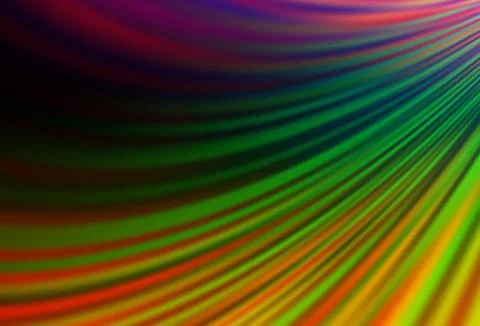 Dark Multicolor, Rainbow vector pattern with lava shapes. イラスト素材