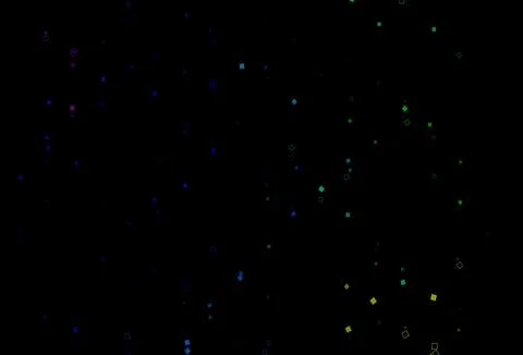 Dark Multicolor, Rainbow vector pattern with crystals, rectangles. Stock Illustration