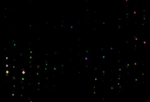 Dark Multicolor, Rainbow vector pattern with crystals, rectangles. イラスト素材