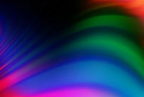 Dark Multicolor, Rainbow vector pattern with liquid shapes. 스톡 일러스트