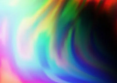 Dark Multicolor, Rainbow vector pattern with bubble shapes. 스톡 일러스트