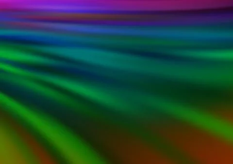 Dark Multicolor, Rainbow vector pattern with liquid shapes. Illustrazione stock
