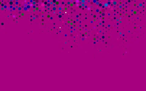 Dark Multicolor, Rainbow vector pattern with spheres. Stock Illustration