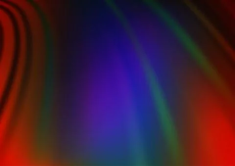 Dark Multicolor, Rainbow vector pattern with liquid shapes. 스톡 일러스트