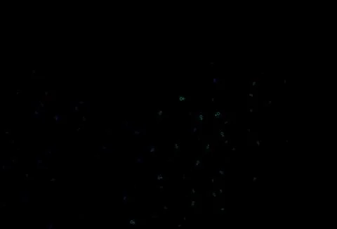 Dark multicolor, rainbow vector pattern with gender elements. Illustrazione stock