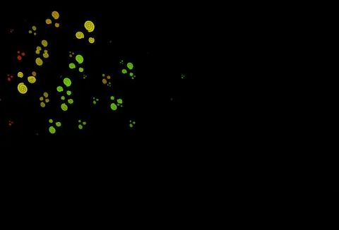 Dark Multicolor, Rainbow vector pattern with liquid shapes. Stock Illustration