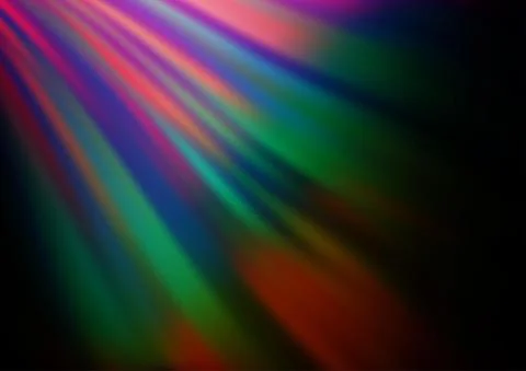 Dark Multicolor, Rainbow vector pattern with liquid shapes. 스톡 일러스트