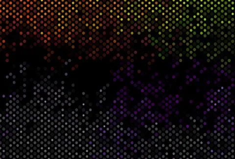 Dark Multicolor, Rainbow vector pattern with spheres. イラスト素材