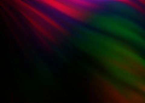 Dark Multicolor, Rainbow vector pattern with liquid shapes. Illustrazione stock