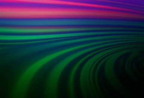 Dark Multicolor, Rainbow vector pattern with lava shapes. Illustrazione stock