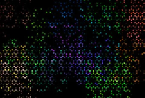 Dark Multicolor, Rainbow vector pattern with crystals, rectangles. 库存插图