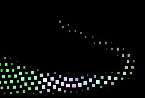 Dark Multicolor, Rainbow vector pattern in square style. Illustrazione stock