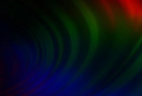 Dark Multicolor, Rainbow vector pattern with bent ribbons. Stockillustratie