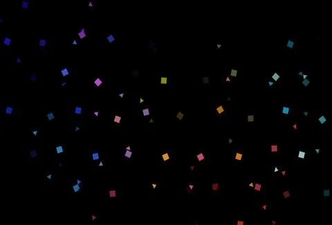 Dark Multicolor, Rainbow vector pattern in polygonal style with circles. イラスト素材
