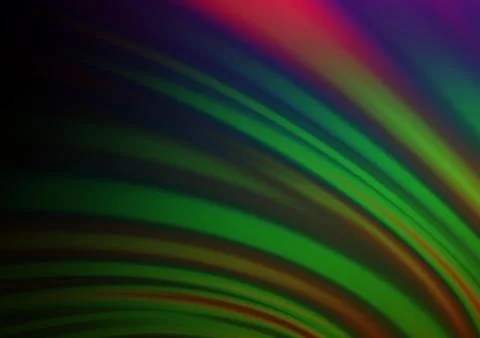 Dark Multicolor, Rainbow vector pattern with lamp shapes. イラスト素材