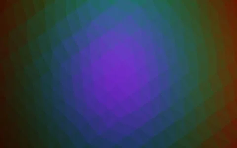 Dark Multicolor, Rainbow vector polygonal pattern. Stock Illustration