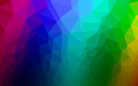 Dark Multicolor, Rainbow vector polygonal pattern. イラスト素材