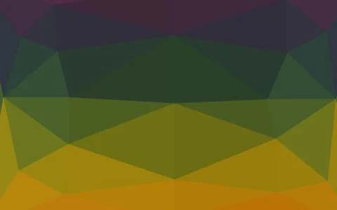 Dark Multicolor, Rainbow vector polygonal pattern. イラスト素材